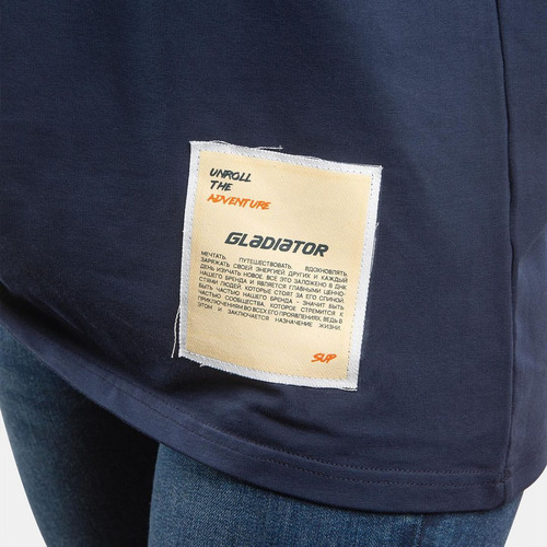 Футболка синяя Gladiator “Unroll the adventure” (L-XL)
