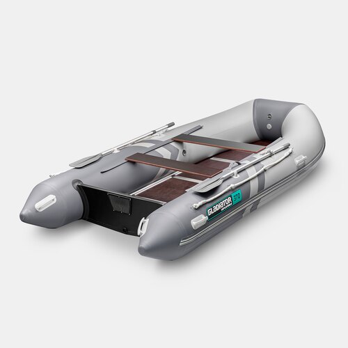 Надувная лодка GLADIATOR B370 светло-темносерый