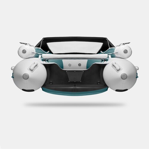 Надувная лодка GLADIATOR E380X морской зеленый-белый