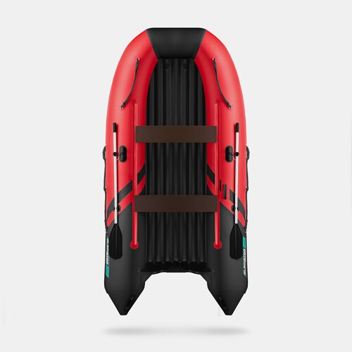 Надувная лодка GLADIATOR E350S красно-черный