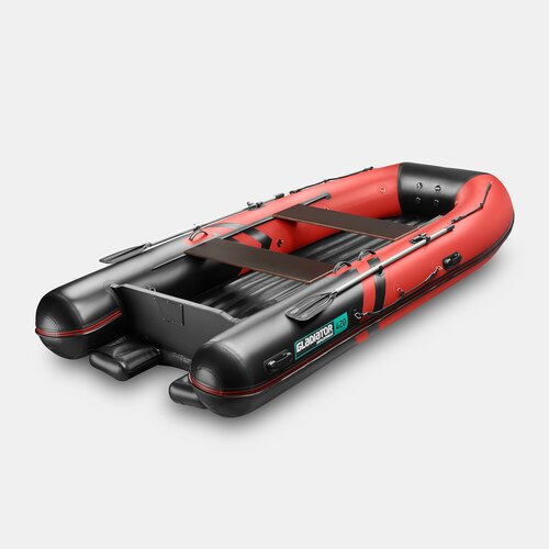 Надувная лодка GLADIATOR E420S JET красно-черный