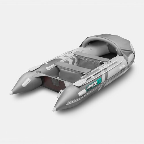Надувная лодка GLADIATOR C370AL светло-темносерый