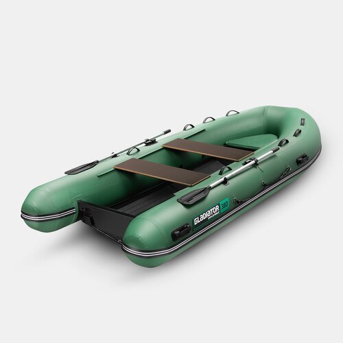 Надувная лодка RIB GLADIATOR AL 380 зеленый (СПб)